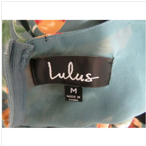 Lulus Short Sleeve Floral Midi Dress Green Cut Out - Picture 2 of 8